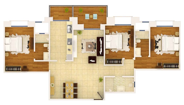 Karia Developers Konark Happy Home Floor Plan