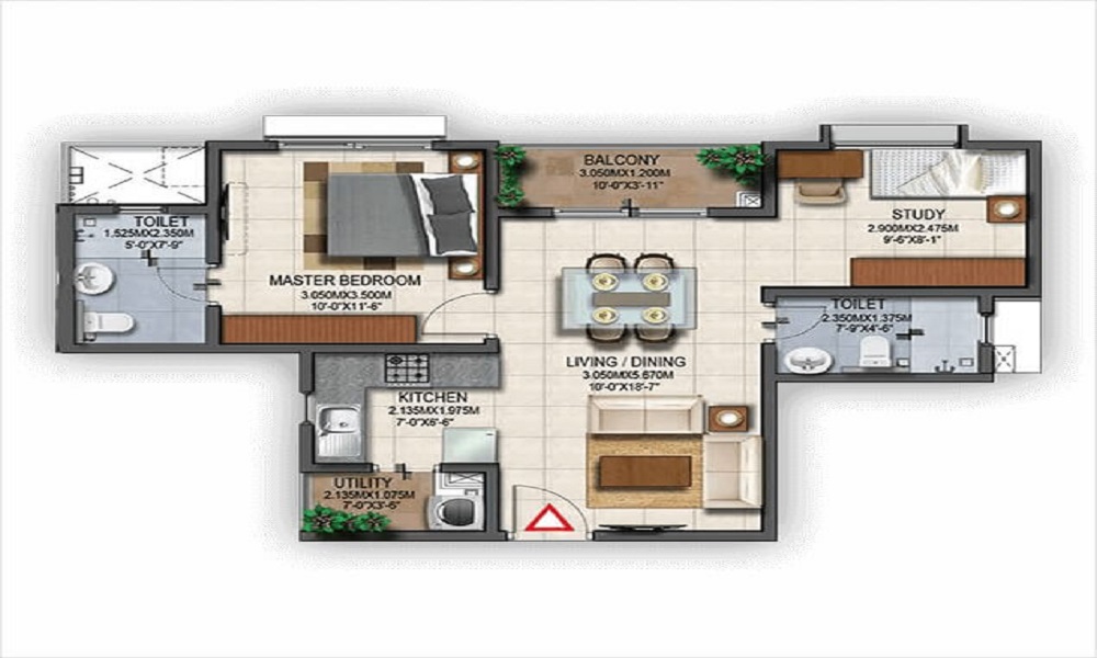 Carp Abrars Apartment Floor Plan