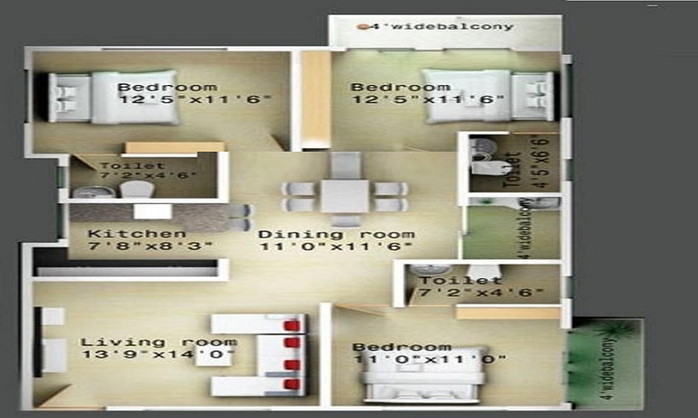 Trine Palm Heights Floor Plan