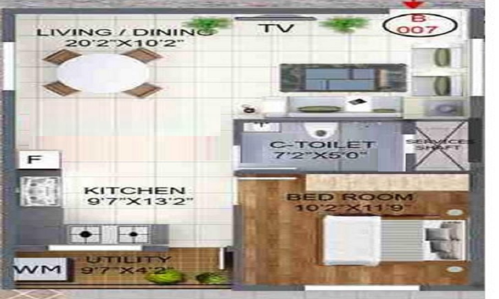 S V Heights Floor Plan