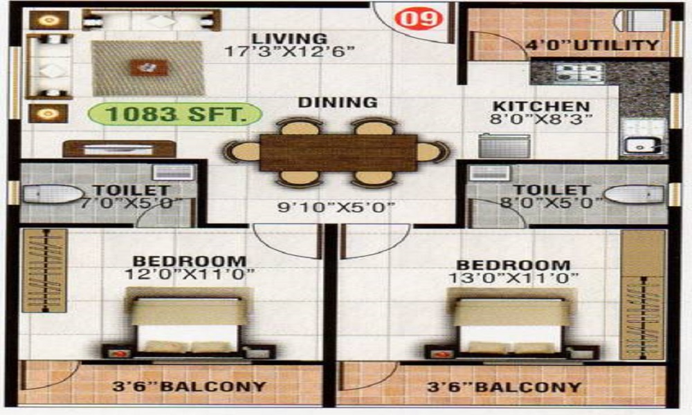 Blue Stone Sowmya Sree Floor Plan