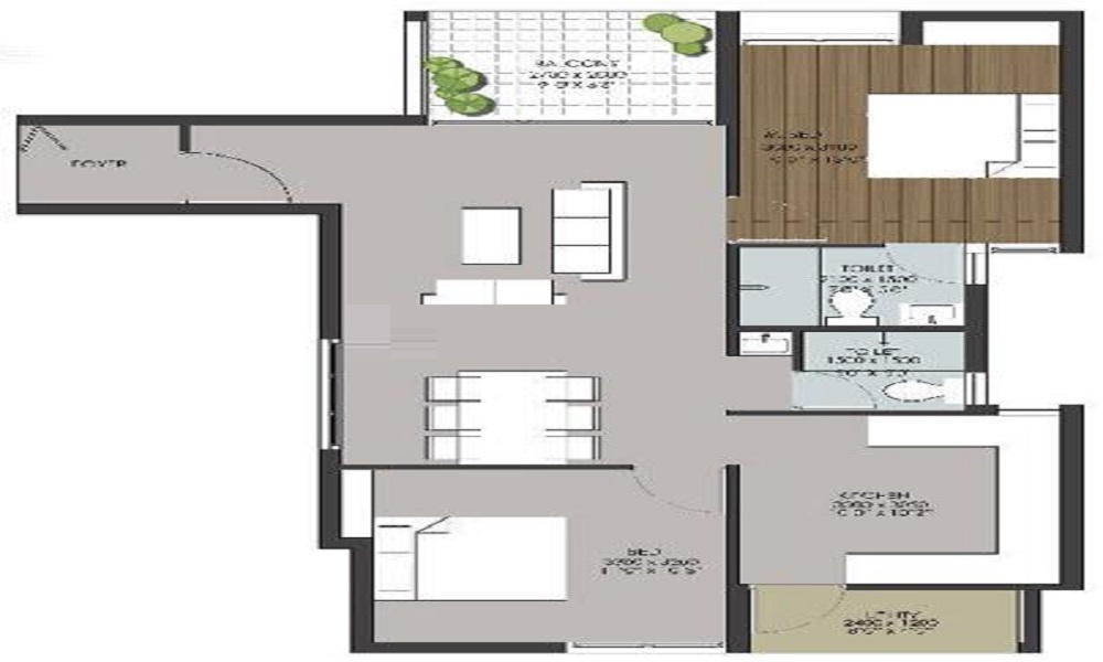 Chethan Lake View Floor Plan