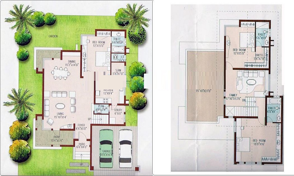 Villas 2075/sqft-saleable  Sqft Apartment For Sale In Kristal Turquoise In KR Puram Floor Plan