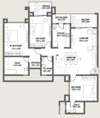 Kolte Patil Allura Floor Plan