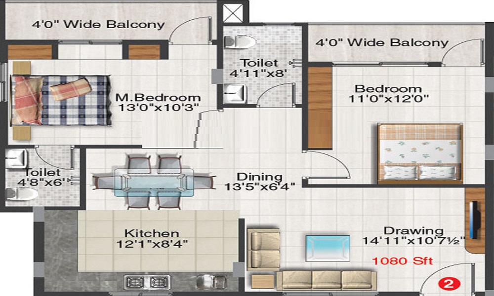 Blue Stone Symphony Floor Plan