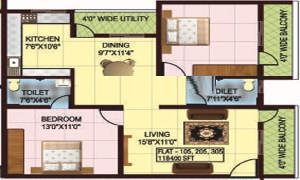 Greater May Flower Floor Plan