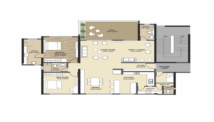 Kolte Patil Tuscan Estate Floor Plan