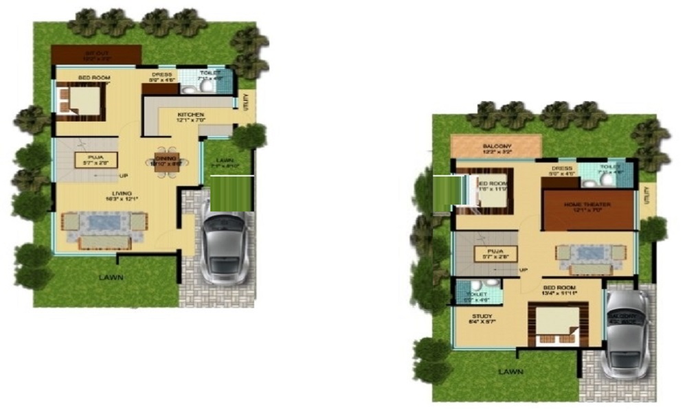 First Home Hansika Floor Plan