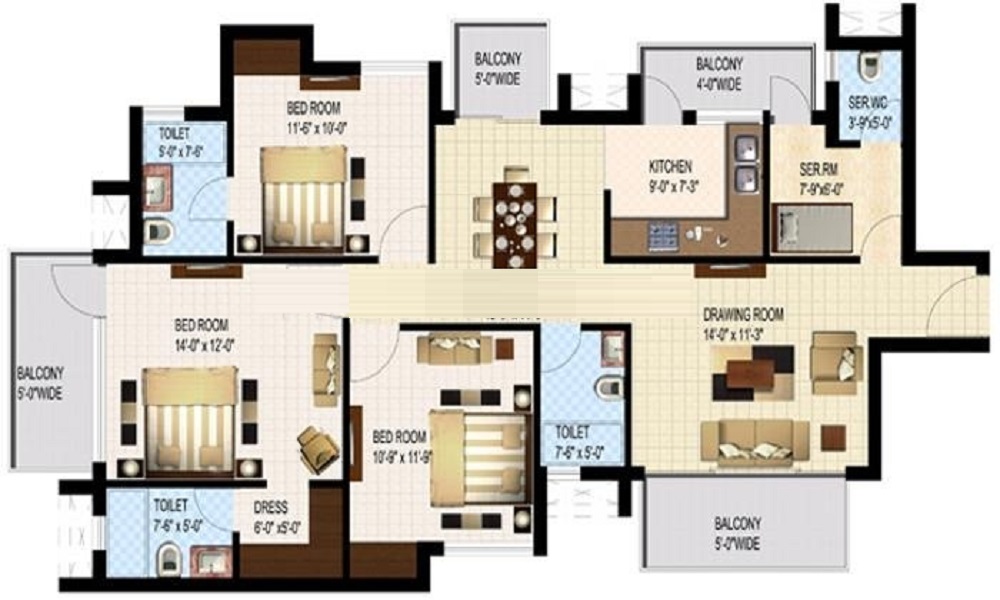 Rayan Sky Zone Floor Plan