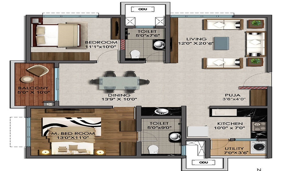 VR Lake View Floor Plan