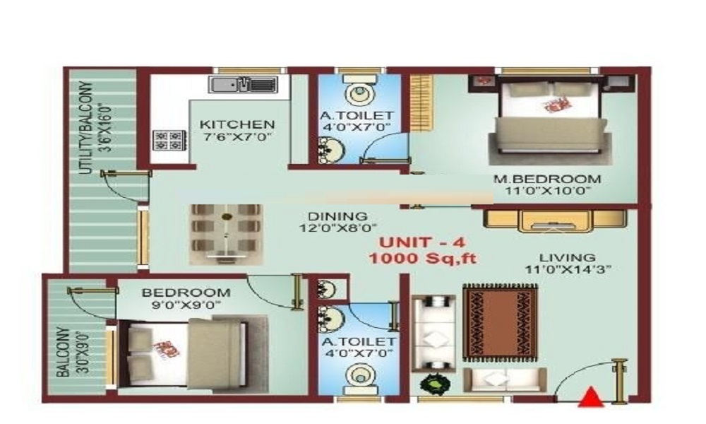 VR Nisarga Comforts Floor Plan