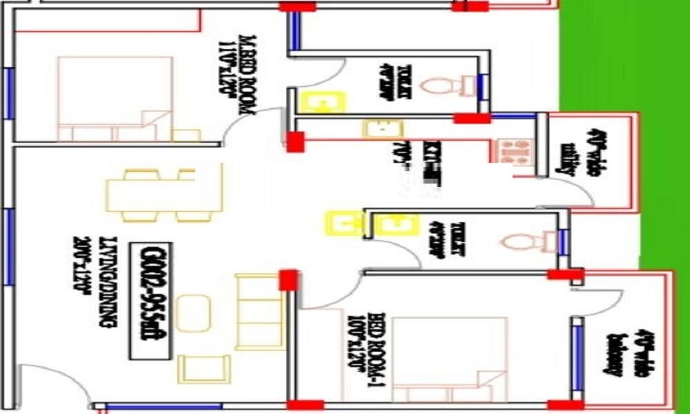 Vascon Fortunaa Floor Plan
