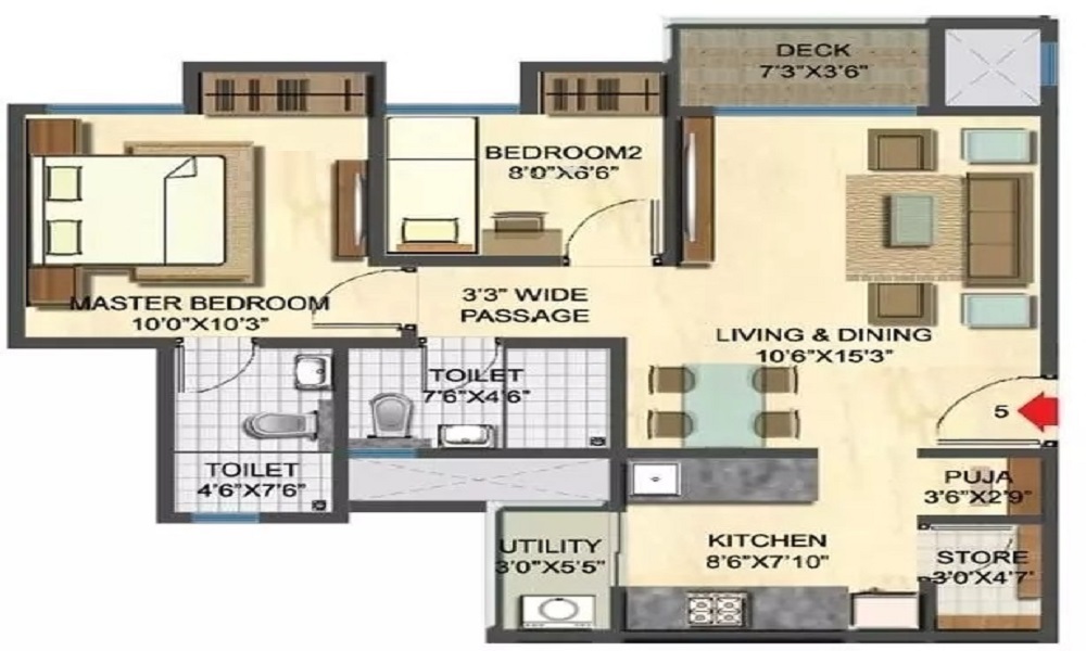 Swapna Shree Manjari Floor Plan