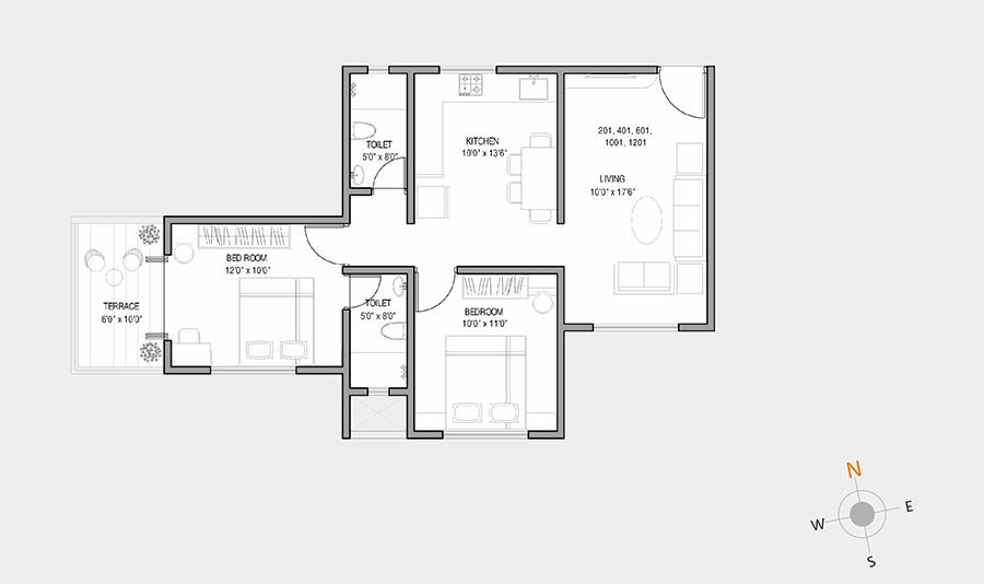 Kolte Patil IVY Estate Floor Plan