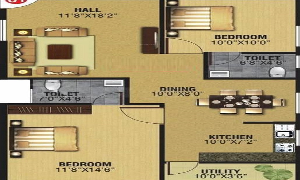 NR White Rose Floor Plan