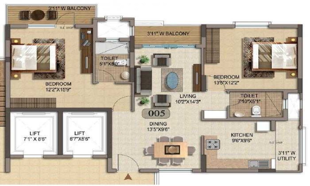 Mittal Palms Floor Plan