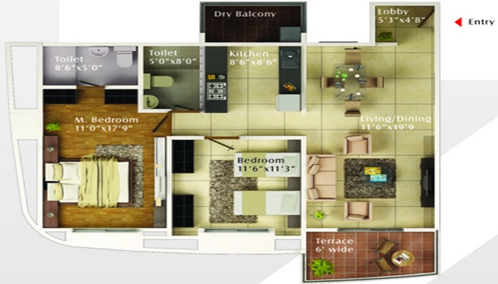 Kumar Kul Scapes Floor Plan
