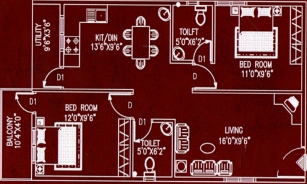 VR Sai Brundavanam Floor Plan