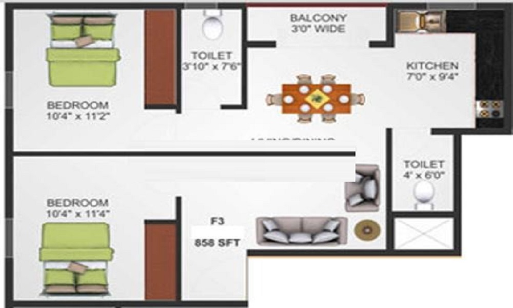 Prabhavathi Landmark Floor Plan