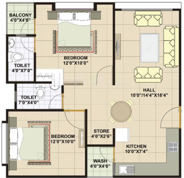 Srishti Enclave Floor Plan