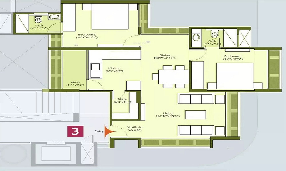 Flourish Sai Keerthi Floor Plan