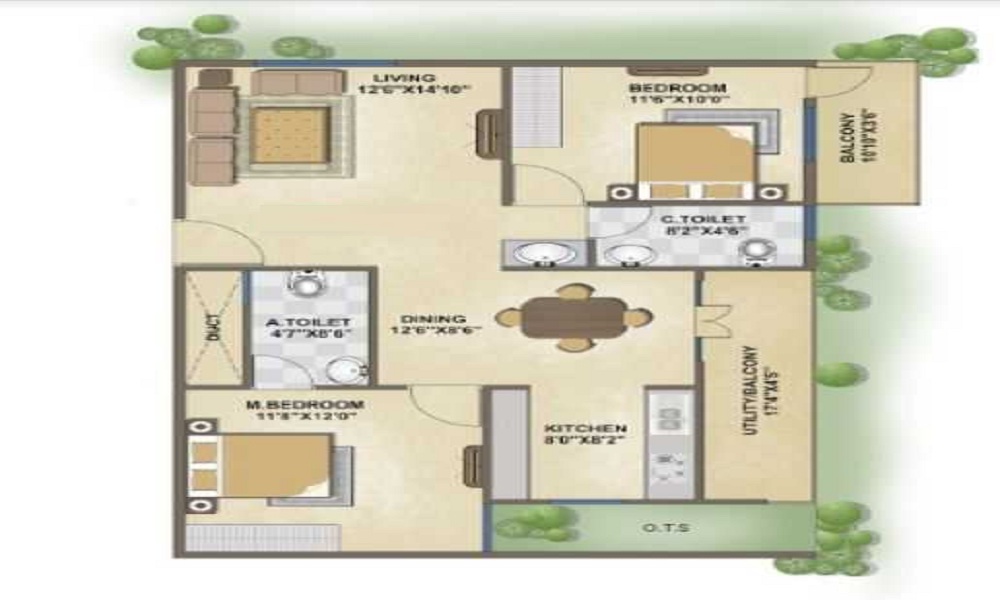 Aashrayaa Ruby Floor Plan