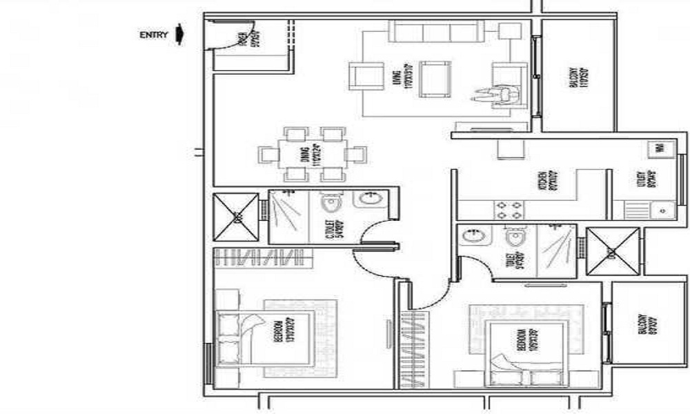 Skyline Oasis Floor Plan