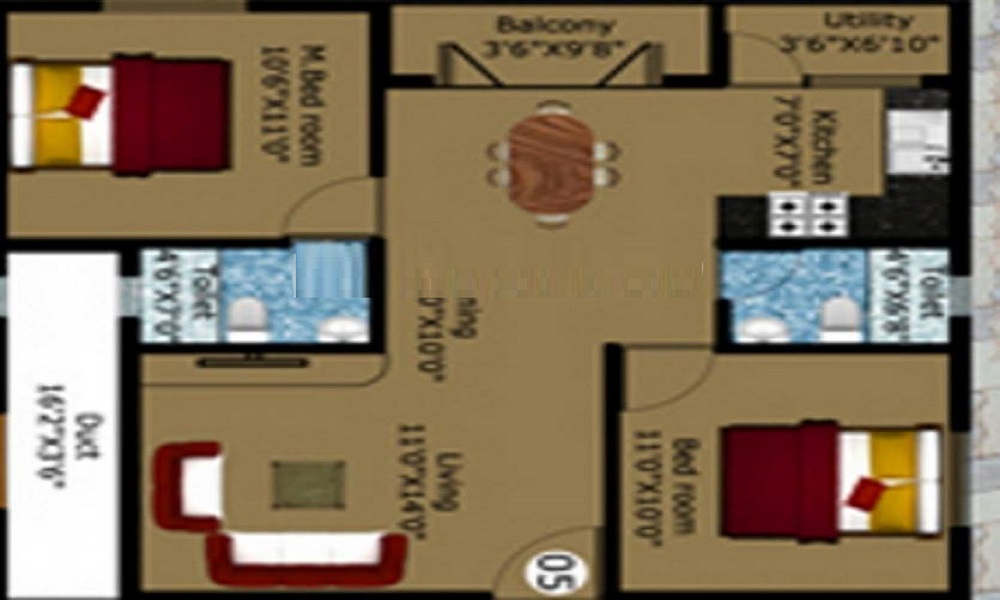 DS Max Starlet Floor Plan