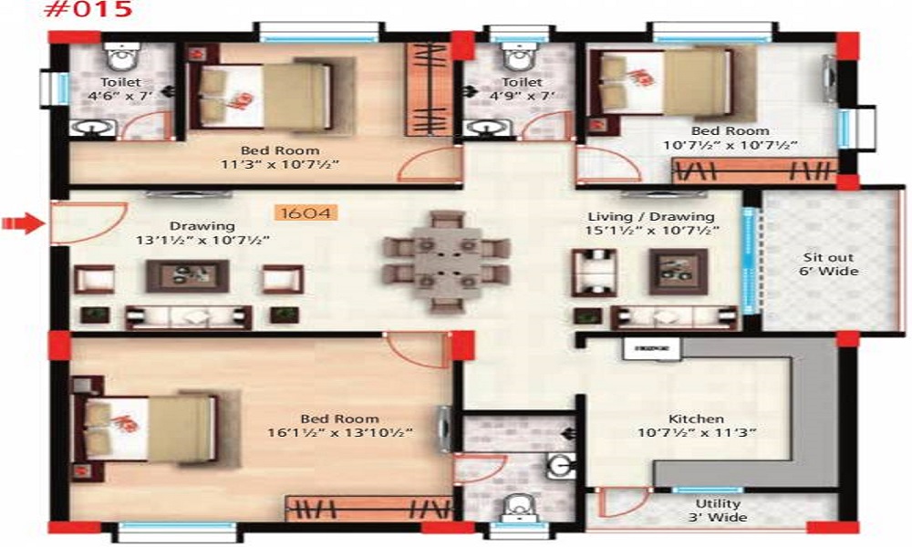 Sukritha Buildmann Aaroha Condominiums Floor Plan