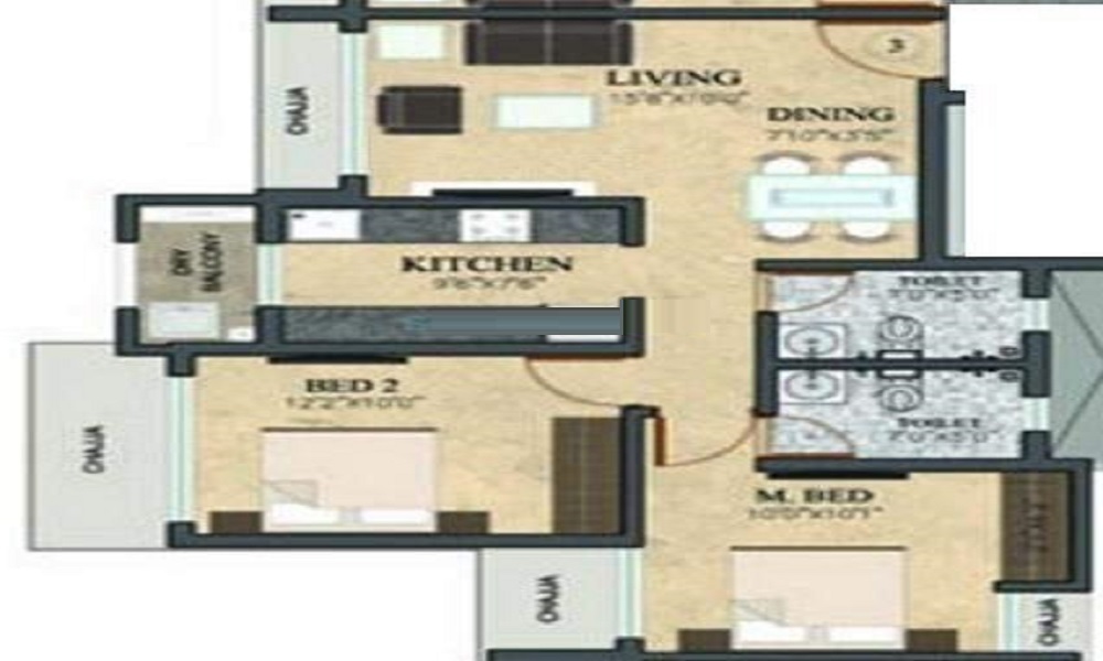 Sukritha Sunnyvale Apartment Floor Plan