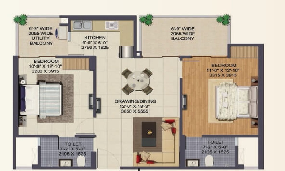Saranya Enclave Floor Plan
