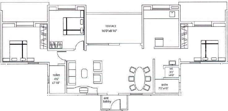 Kumar  Parisar Floor Plan