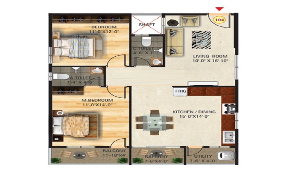 Shakthi Paradise Floor Plan