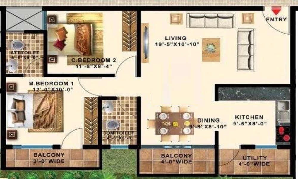 Swathi Gardenia Floor Plan