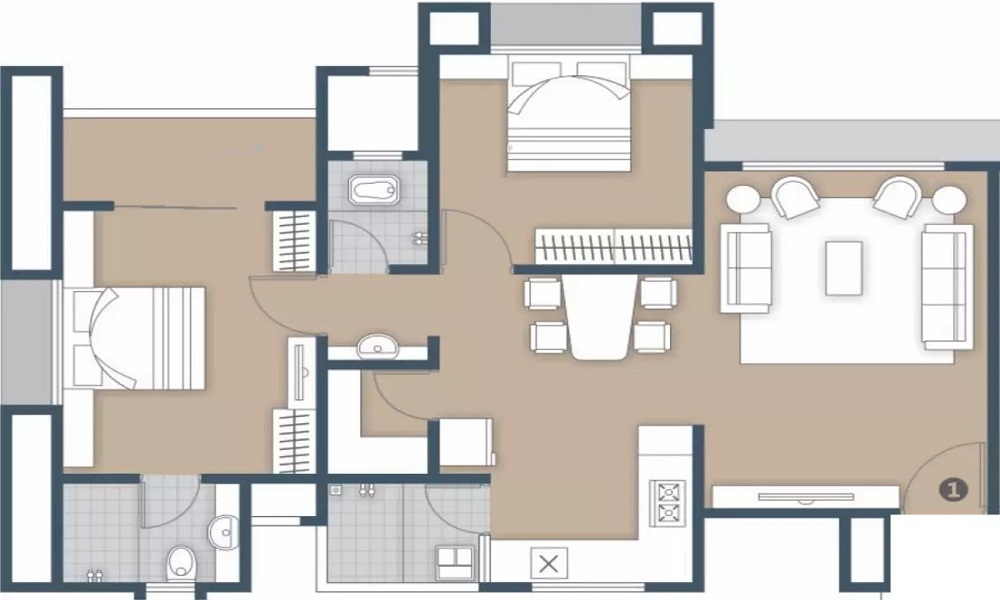 Anjaneya Rathna Nest Floor Plan