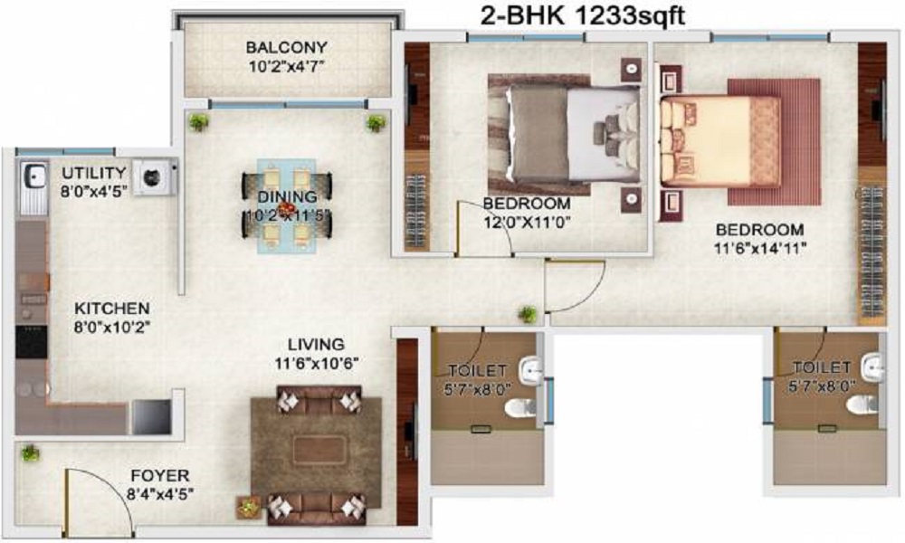 SMR Devmuk Floor Plan