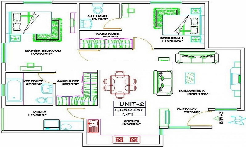 Honey Comb Silver Wood Enclave Floor Plan