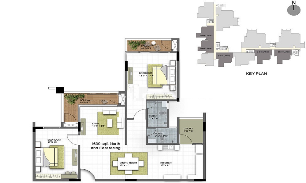 Golden Orchids Apartment Floor Plan
