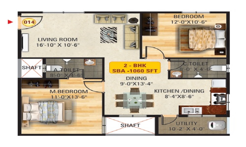 Vishnu Residency Floor Plan