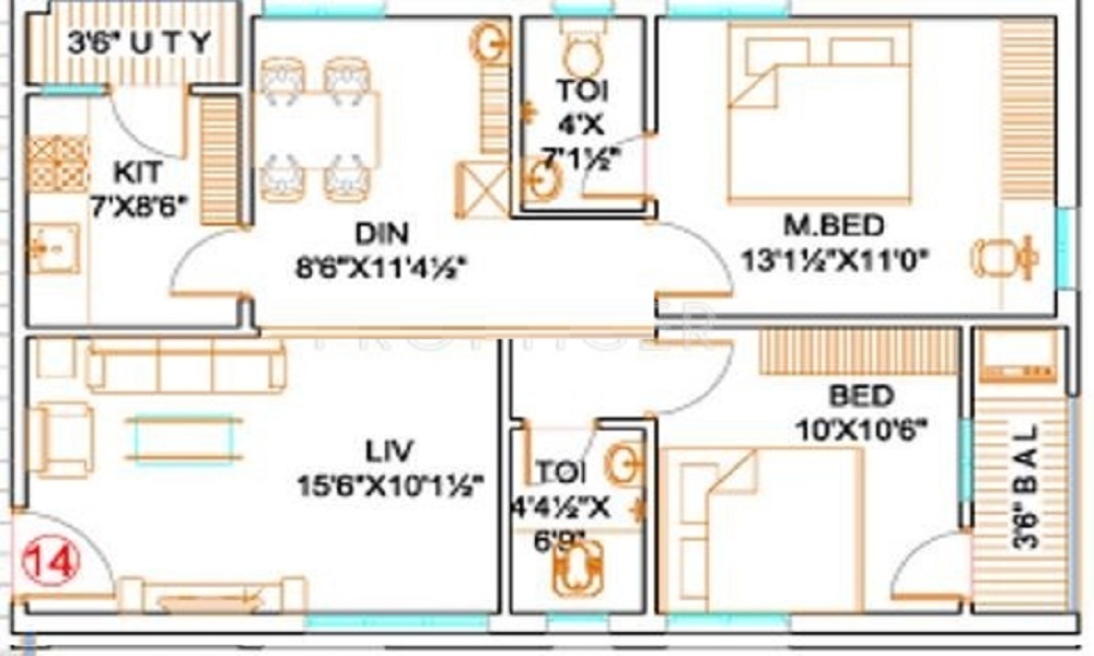 Sreenidhi Jeevanadi Sarovar Floor Plan