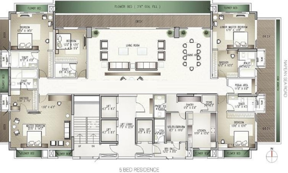 Green Shubham Boutique Villa Floor Plan