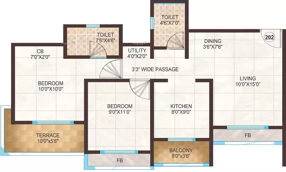 Anubhava Ishwerya May Flower Floor Plan
