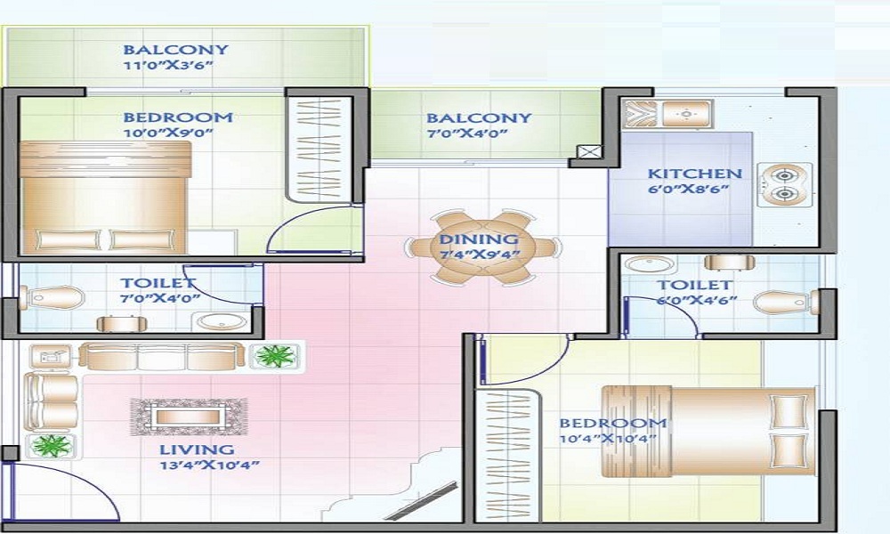 Aryan Fountain Square Floor Plan