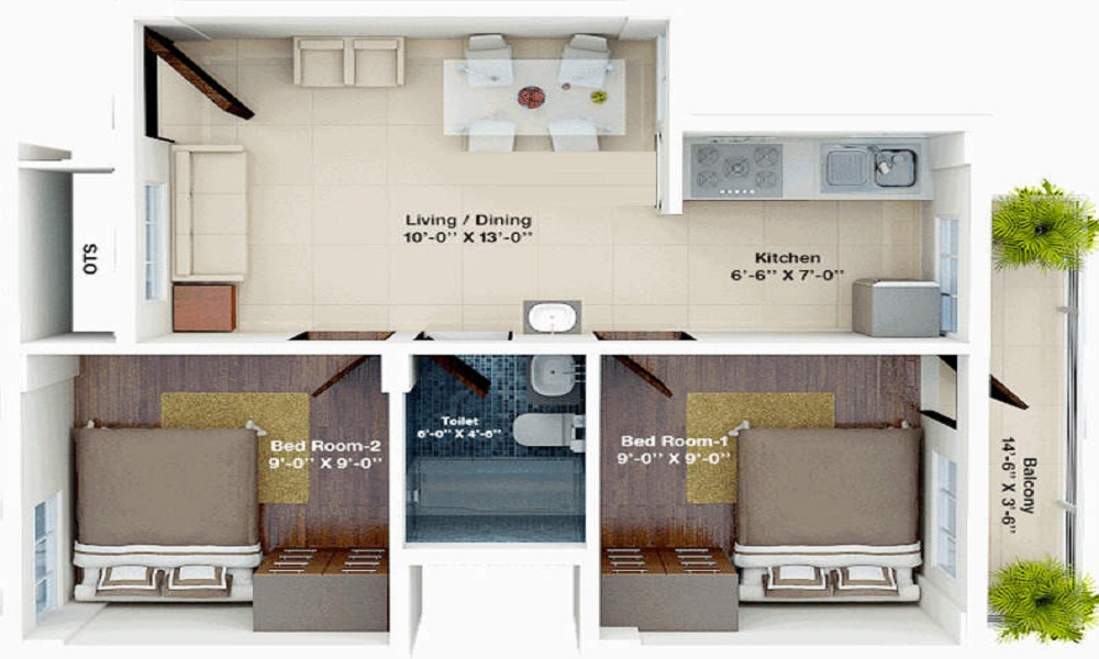 Aswani Aaeesha Floor Plan