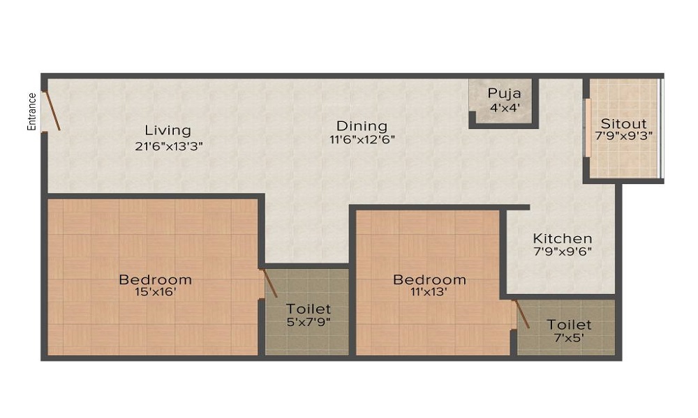 Fortuna White Wings Floor Plan