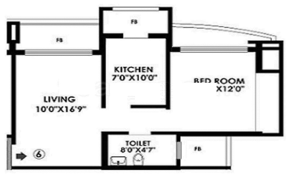 K Raheja Residency Floor Plan