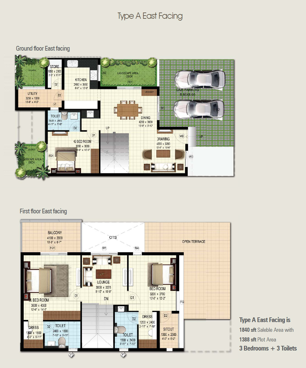 Ramky Serene Woods Floor Plan