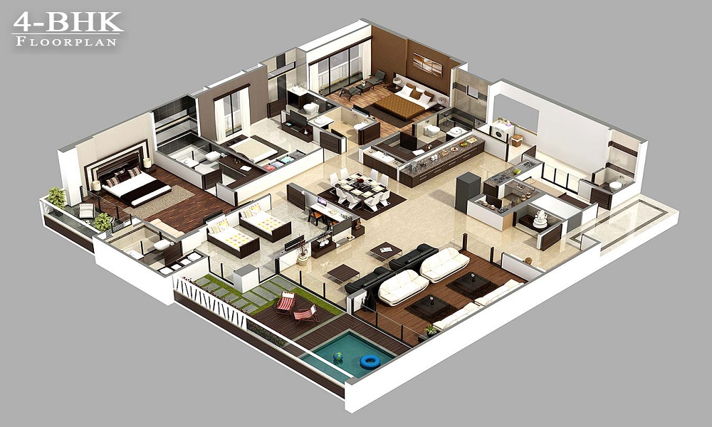 2 BHK+2T 723/sqft-saleable Sqft Apartment For Sale In Sowparnika Sai Krishna In Sarjapur Road Floor Plan