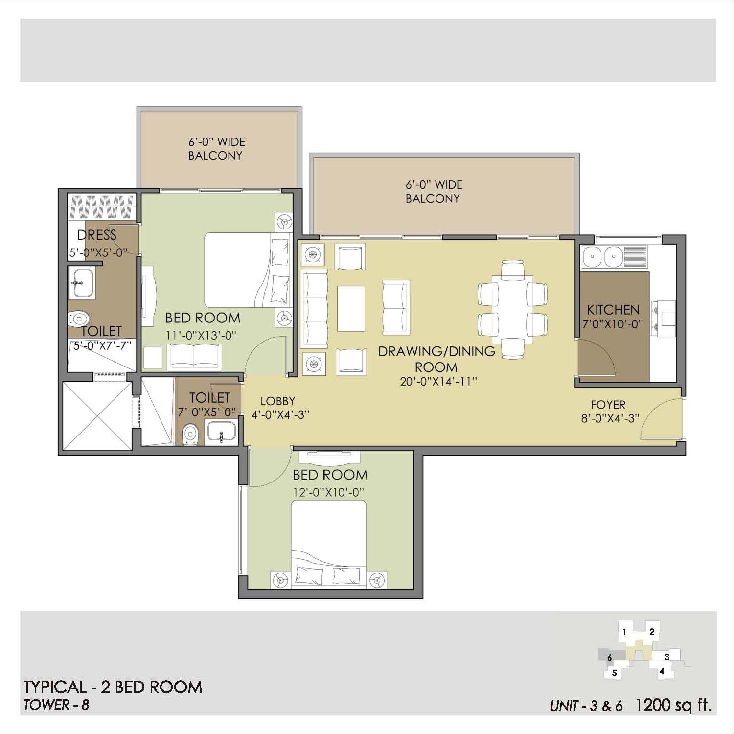 Gopalan Royal Avenue Floor Plan