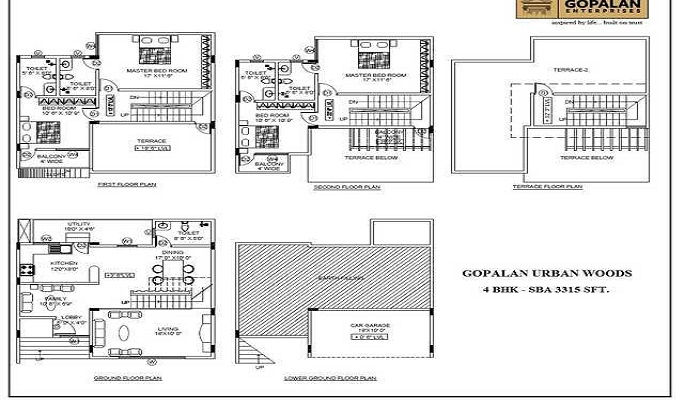 Gopalan Urban Woods Floor Plan